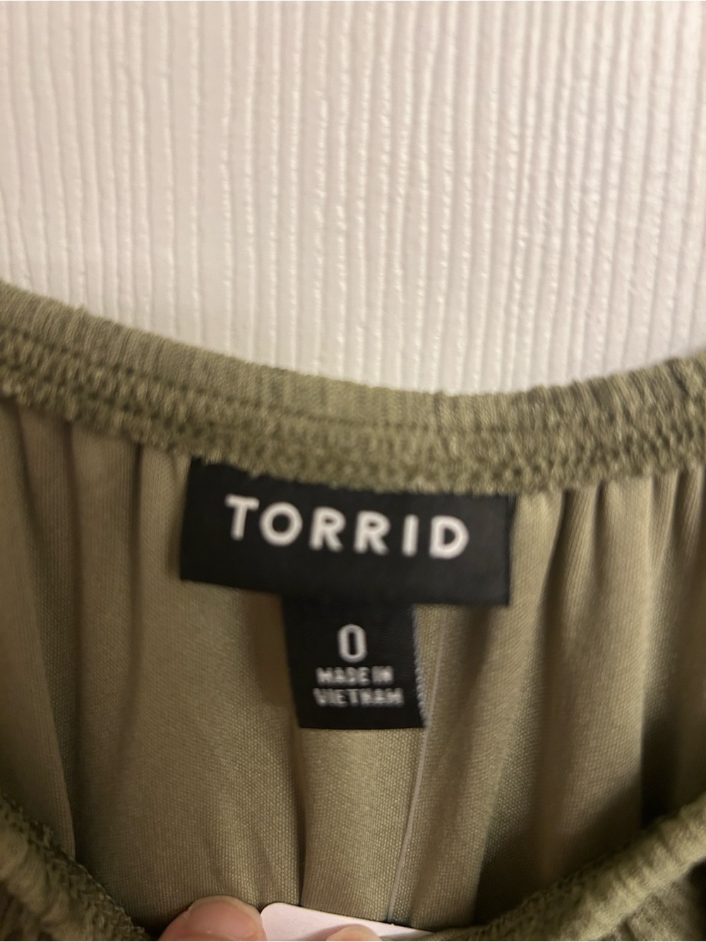 torrid Olive Green Floral Mini Flutter-Sleeve Tiered Rayon-Blend Dress Size 12 - Picture 9 of 11
